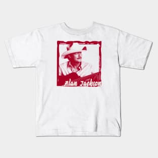 ALAN JACKSON WITH COWBOY HAT Kids T-Shirt